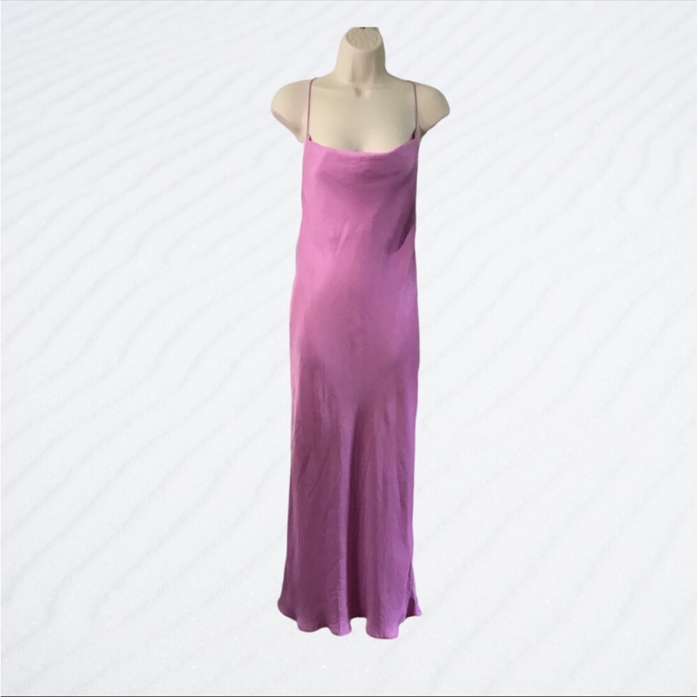 NWT Zara MIDI Satin effect slip dress Size XS - Picture 9 of 9